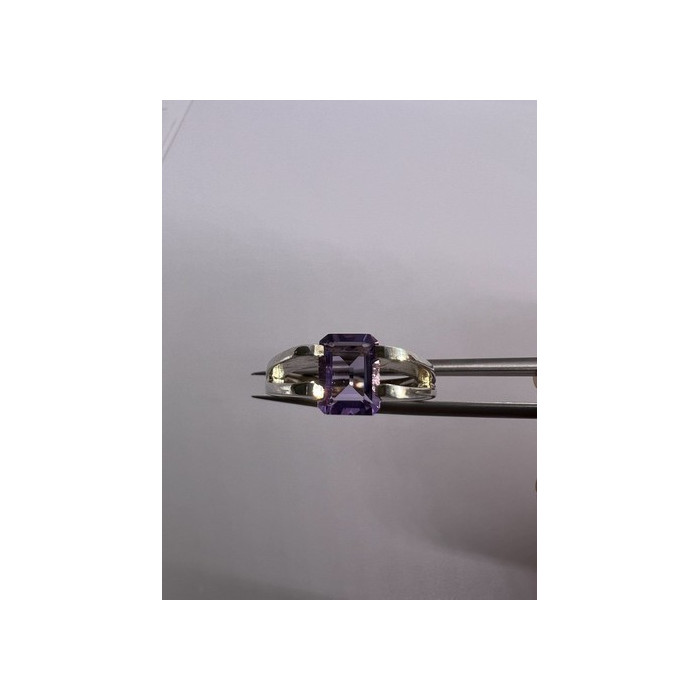 925 Sterling Silver Amethyst Cna Ring Size 7