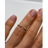 925 Sterling Silver Gold Plated CZ Ring Size 5