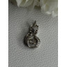 925 Sterling Silver Lovely Moving Fox CZ Pendant Length 0.90 Inch