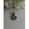 925 Sterling Silver Lovely Moving Fox CZ Pendant Length 0.90 Inch