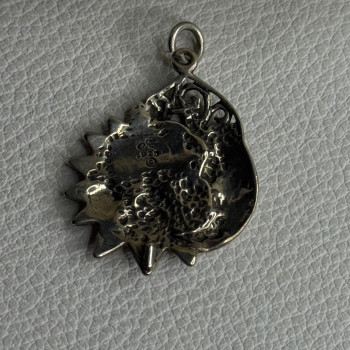 Vintage 925 Sterling Silver Moon & Sun Pendant Length 1.20 Inch
