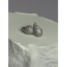 925 Sterling Silver Beautiful CZ Earrings Length 0.55