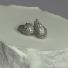 925 Sterling Silver Beautiful CZ Earrings Length 0.55