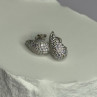 925 Sterling Silver Beautiful CZ Earrings Length 0.55