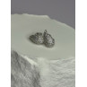 925 Sterling Silver Beautiful CZ Earrings Length 0.55