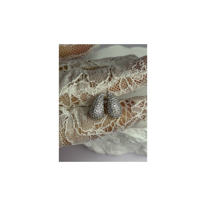 925 Sterling Silver Beautiful CZ Earrings Length 0.55