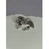925 Sterling Silver Beautiful CZ Earrings Length 0.55