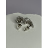 925 Sterling Silver Beautiful CZ Earrings Length 0.55