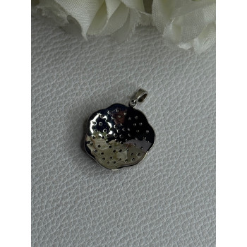 Lovely Flower 925 Sterling Silver Beryl Pendant Length 1 Inch
