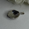 Lovely Flower 925 Sterling Silver Beryl Pendant Length 1 Inch