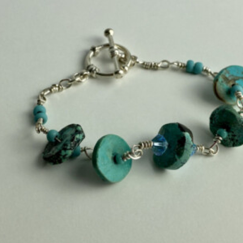 925 Sterling Silver Turquoise Bracelet