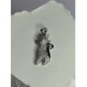 925 Sterling Silver Cat CZ Pendant Length 1.3 Inch