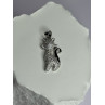 925 Sterling Silver Cat CZ Pendant Length 1.3 Inch