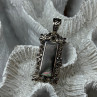 925 Sterling Silver Abalone Pendant Length 1.6 In