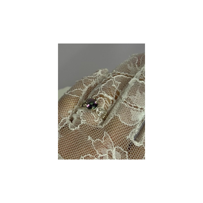 925 Sterling Silver Alexandrite Ring Size 7.5