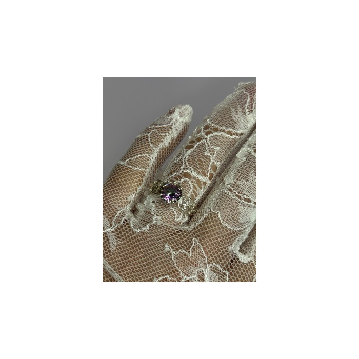 925 Sterling Silver Alexandrite Ring Size 7.5