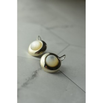 925 Sterling Silver Mother Of Pearl Earrings