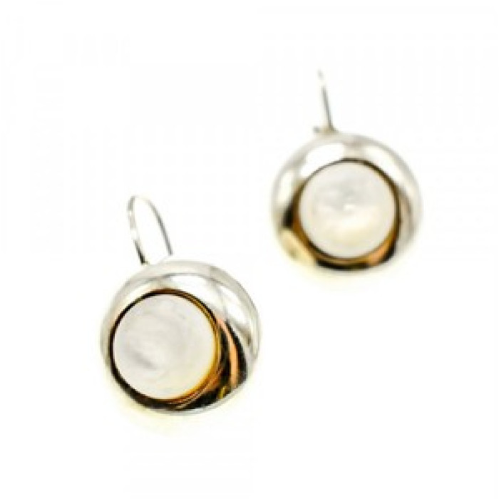 925 Sterling Silver Mother Of Pearl Earrings
