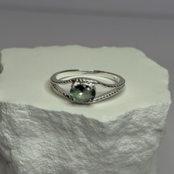 925 Sterling Silver Alexandrite Ring Size 7.5