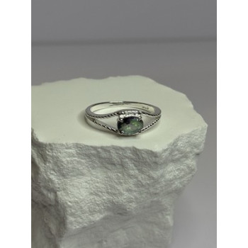 925 Sterling Silver Alexandrite Ring Size 7.5