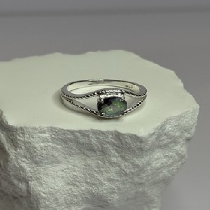 925 Sterling Silver Alexandrite Ring Size 7.5