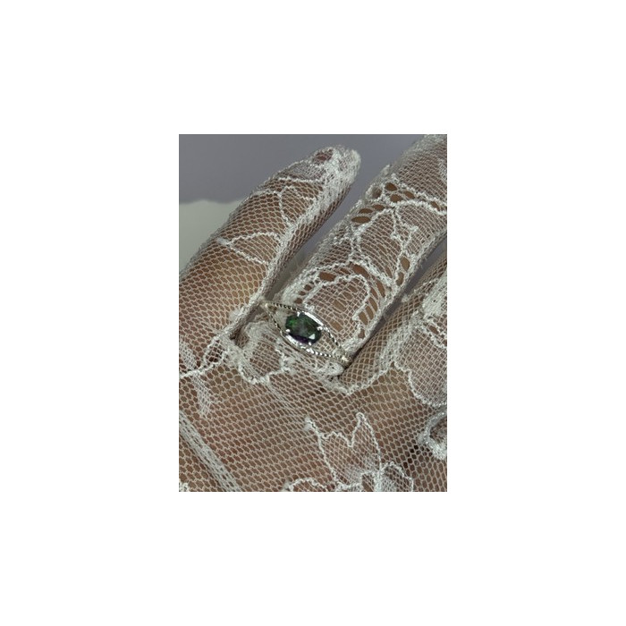 925 Sterling Silver Alexandrite Ring Size 7.5