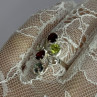 925 Sterling Silver Alexandrite, Garnet & Peridot Ring Size 6.5