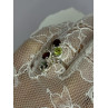 925 Sterling Silver Alexandrite, Garnet & Peridot Ring Size 6.5