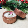 925 Sterling Silver Pink CZ Ring Size 6