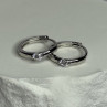 925 Sterling Silver Minimalist CZ Earrings Length 0.5 Inch