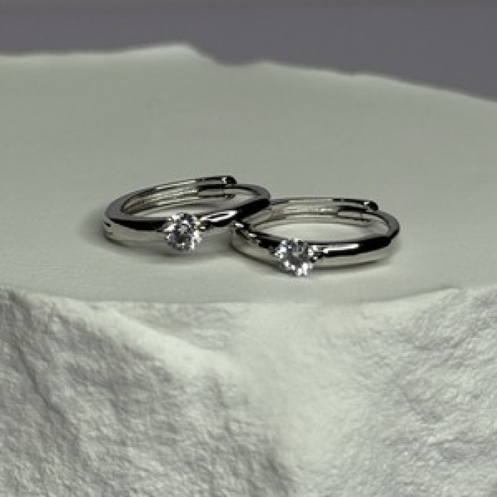 925 Sterling Silver Minimalist CZ Earrings Length 0.5 Inch