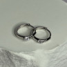 925 Sterling Silver Minimalist CZ Earrings Length 0.5 Inch