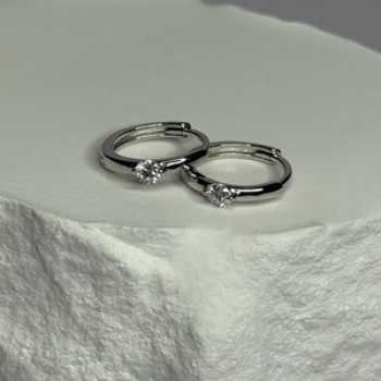 925 Sterling Silver Minimalist CZ Earrings Length 0.5 Inch