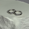 925 Sterling Silver Minimalist CZ Earrings Length 0.5 Inch