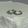 925 Sterling Silver Minimalist CZ Earrings Length 0.5 Inch