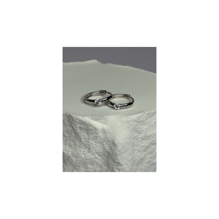 925 Sterling Silver Minimalist CZ Earrings Length 0.5 Inch