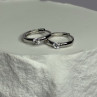 925 Sterling Silver Minimalist CZ Earrings Length 0.5 Inch