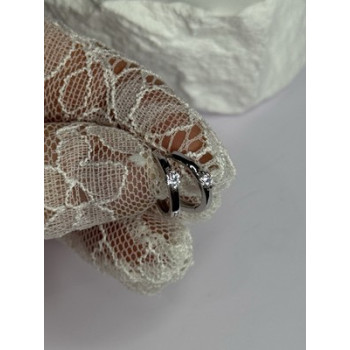 925 Sterling Silver Minimalist CZ Earrings Length 0.5 Inch