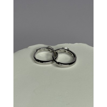 925 Sterling Silver Minimalist CZ Earrings Length 0.5 Inch