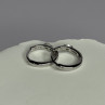 925 Sterling Silver Minimalist CZ Earrings Length 0.5 Inch