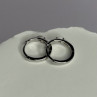 925 Sterling Silver Minimalist CZ Earrings Length 0.5 Inch