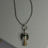 Native American 925 Sterling Silver Turquoise Peyote Bird Necklace