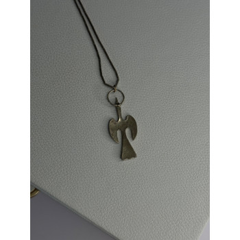 Native American 925 Sterling Silver Turquoise Peyote Bird Necklace