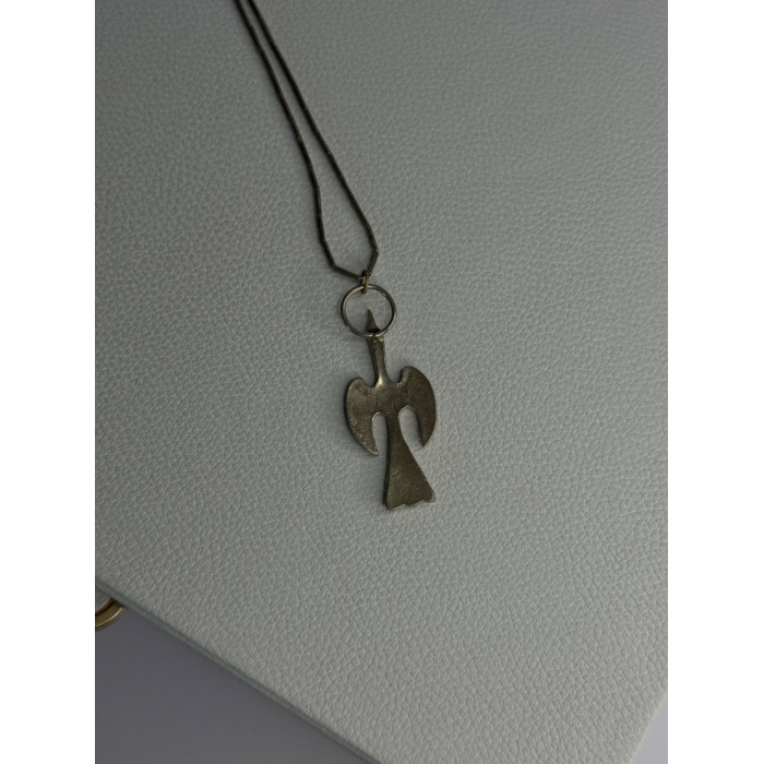 Native American 925 Sterling Silver Turquoise Peyote Bird Necklace