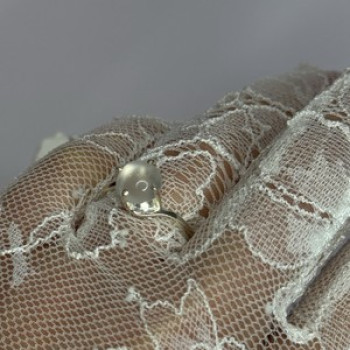 925 Sterling Silver Moonstone Ring Size 7.5