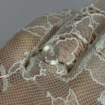 925 Sterling Silver Moonstone Ring Size 7.5