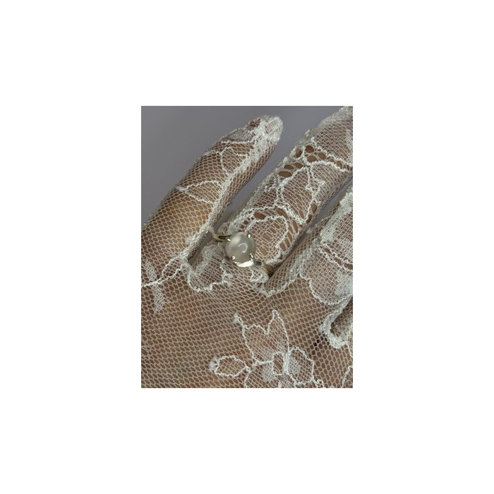 925 Sterling Silver Moonstone Ring Size 7.5