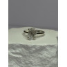 925 Sterling Silver Raw & Rough-Cut Diamond Ring Size 6.5
