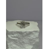 925 Sterling Silver Raw & Rough-Cut Diamond Ring Size 6.5