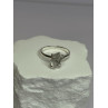 925 Sterling Silver Raw & Rough-Cut Diamond Ring Size 6.5